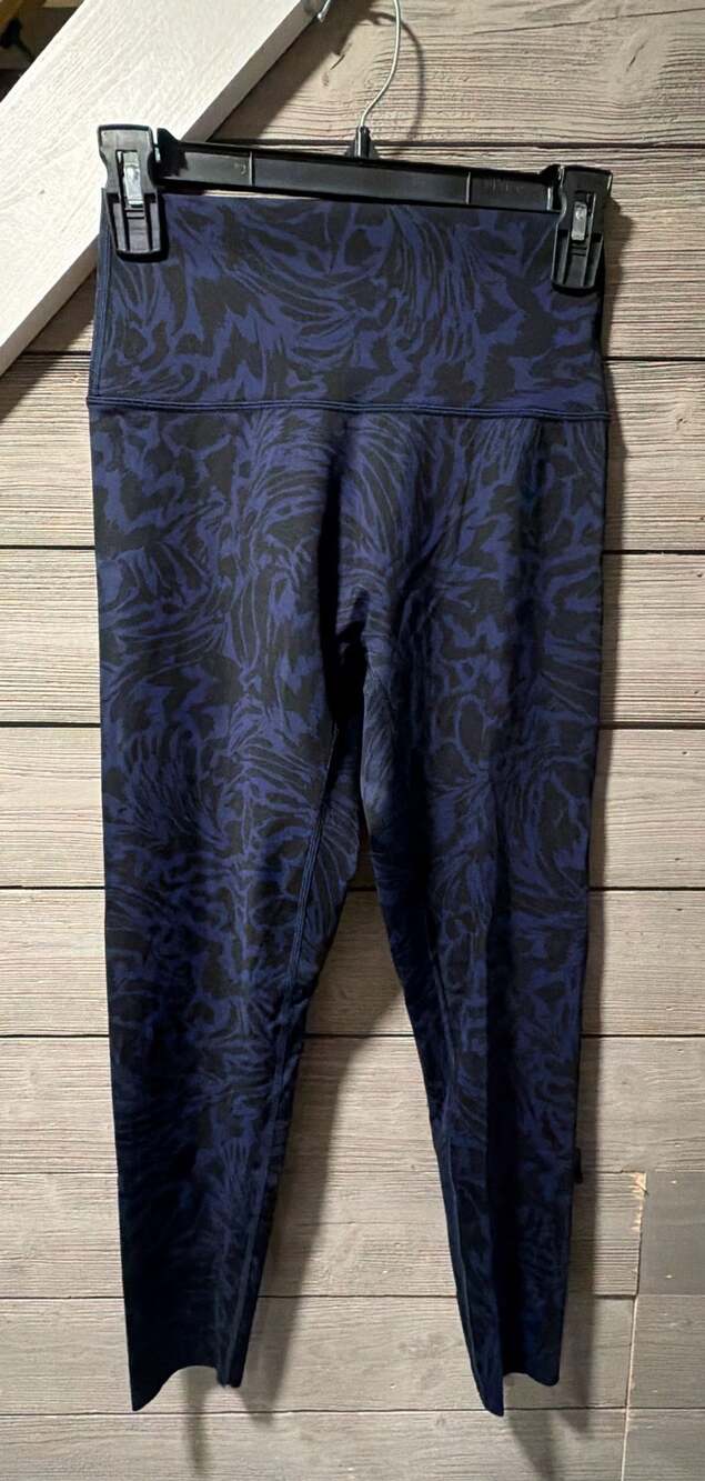 OFFLINE by Aerie Goals 7/8 Legging Size M Hi-Rise Short Inseam Blue Black